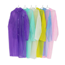 2021 Cheapest Open-button Generic Unisex Peva Pvc Plastic Compress Disposable Raincoat